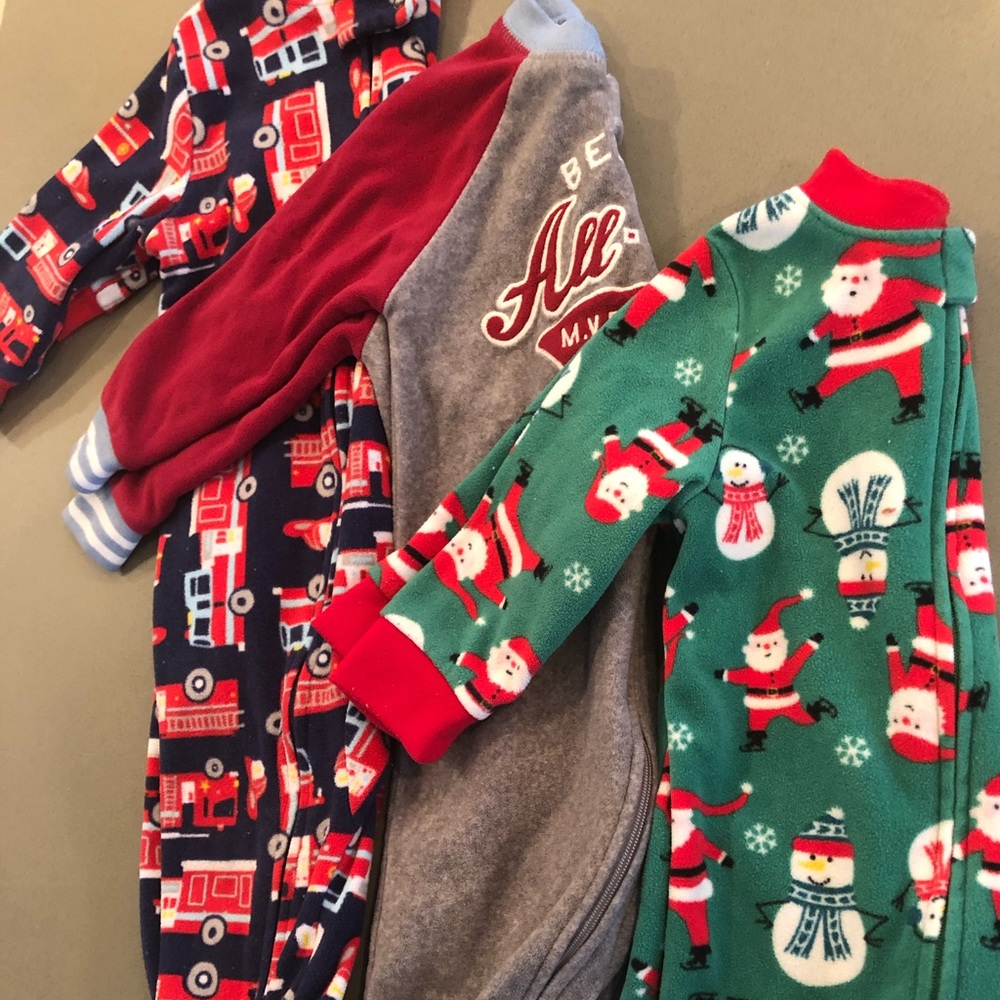 Fleece footie Pj’s
